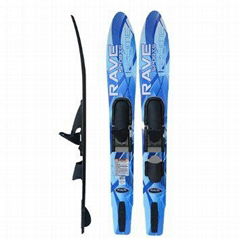 Rave Adult Rhyme Shaped Combo Water Skis