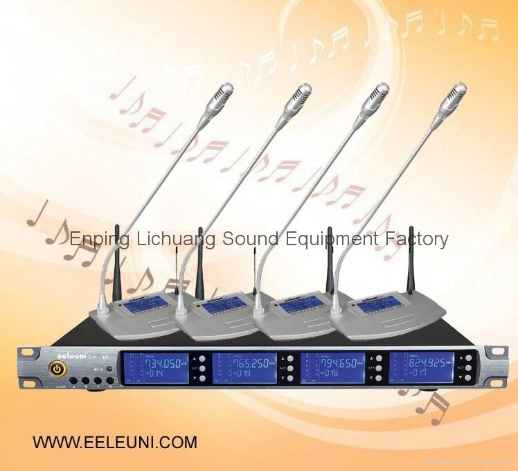 High Quality Conference System UHF&Pll Synthesized Wireless Microphone 4