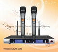 High Quality Sound UHF LCD Dual Channel