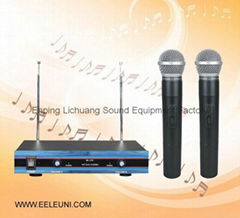 VHF Karaoke Dual Channels Wireless Microphone