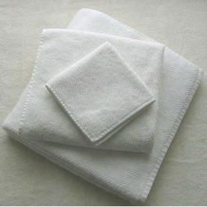 100% cotton piece dyed white towels 3