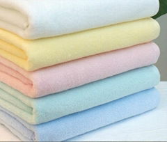 100% cotton piece dyed colorful towels