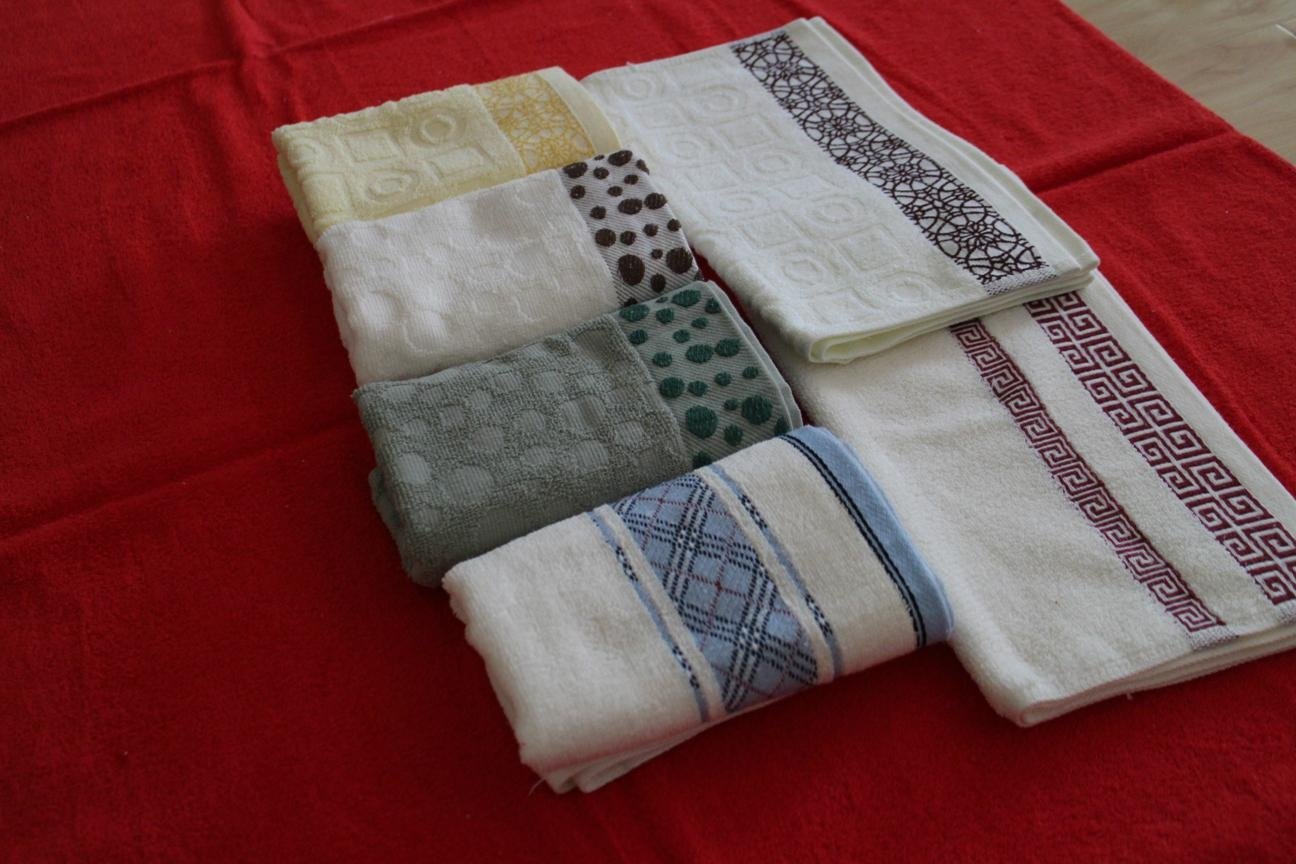 100% cotton piece dyed jacquard towels 5