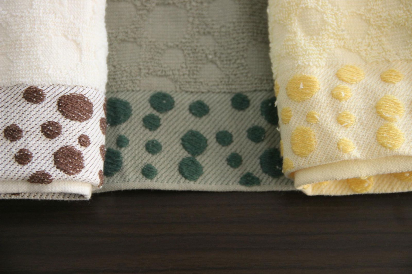 100% cotton piece dyed jacquard towels 4