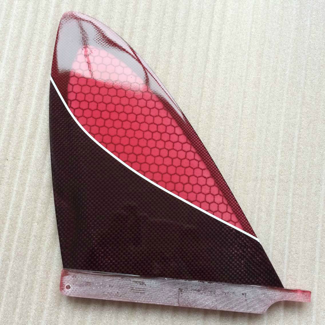 Double Honey comb fiberglass single fin center fins 