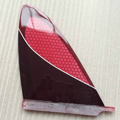 Double Honey comb fiberglass single fin center fins 