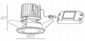 Fullamps15W led down light beautiful design easy installation,2014new models 4