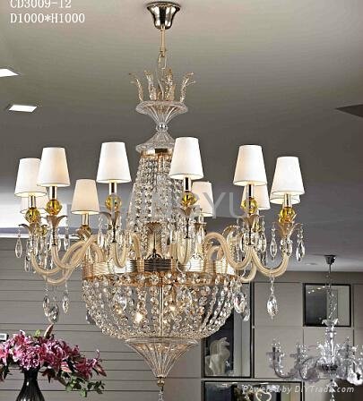 crystal lamp brass chandelier Ceiling lamp 4