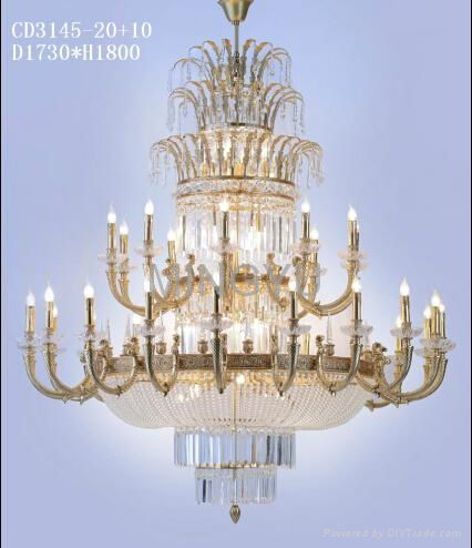 crystal lamp brass chandelier Ceiling lamp 3