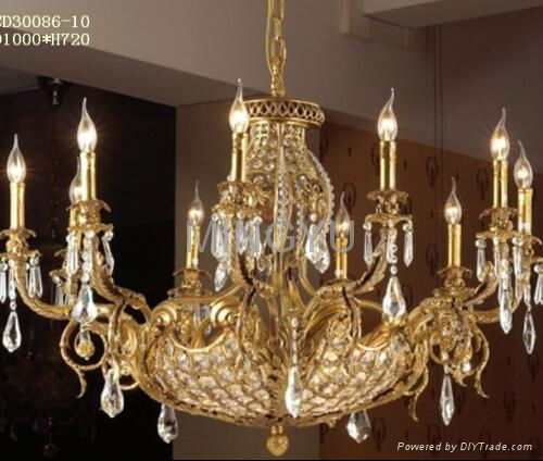 crystal lamp brass chandelier Ceiling lamp 2