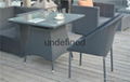 PE Rattan Table and Chair Sets