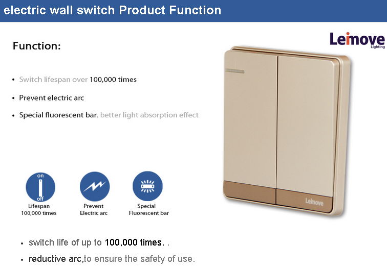 light electric wall switch 4