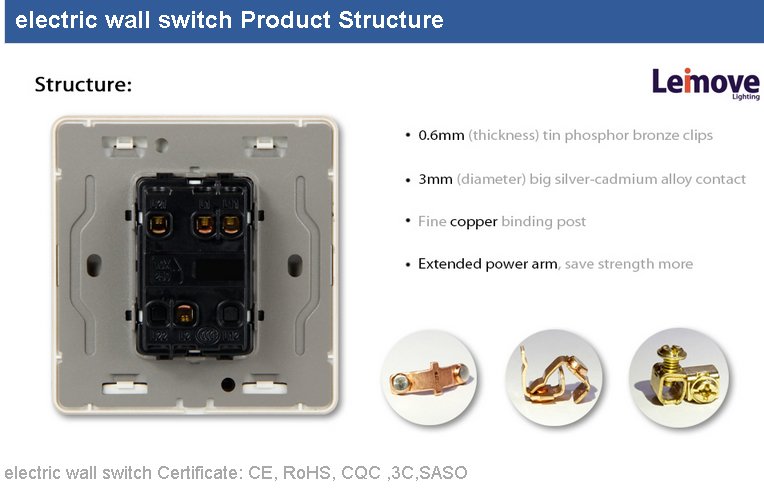 light electric wall switch 5