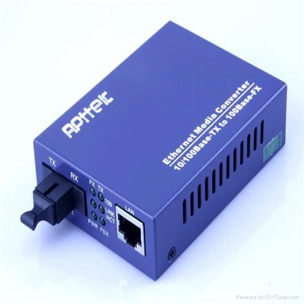 100M single fiber media converter