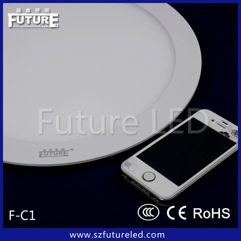 CE RoHS CCC Approved 9W Plastic Aluminum Round LED Panel 4
