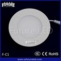 CE RoHS CCC Approved 9W Plastic Aluminum Round LED Panel 2