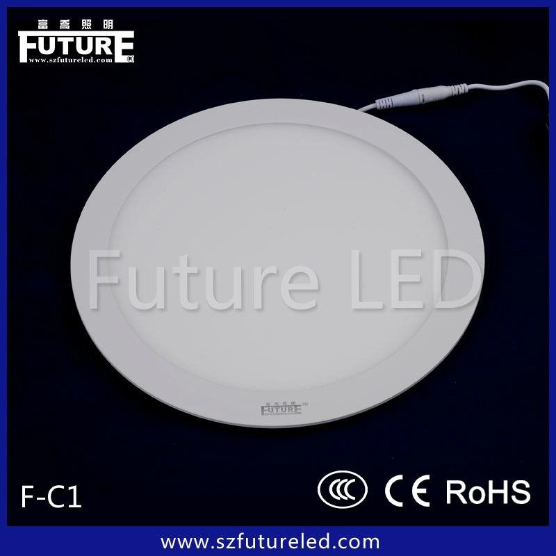 CE RoHS CCC Approved 9W Plastic Aluminum Round LED Panel 3