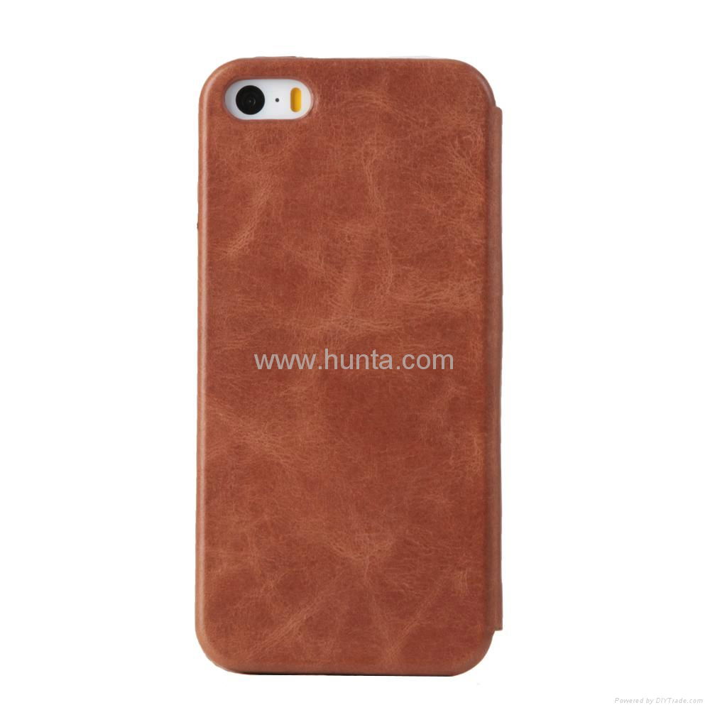 Royal cat Iphone 5s Genuine leather case 4