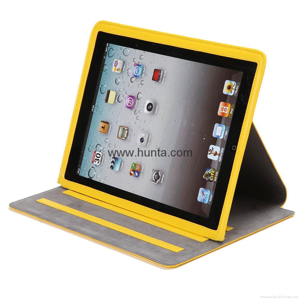 Royal cat Ipad4 Genuine leather case  3