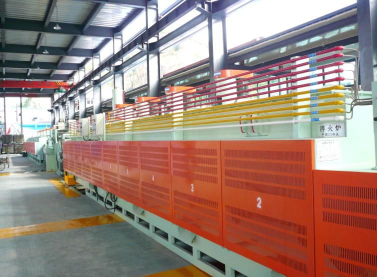 Roller netted belt type resistance furnace automatic production line