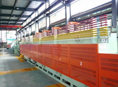 Roller netted belt type resistance furnace automatic production line