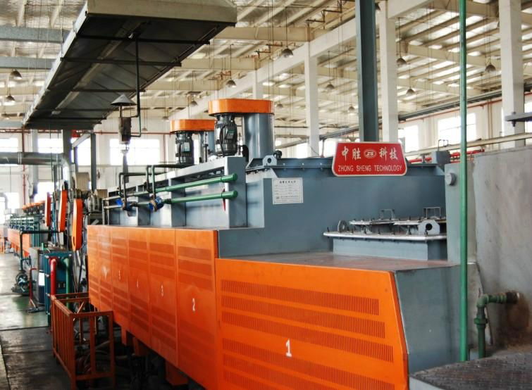 Roller netted belt type resistance furnace automatic production line 2