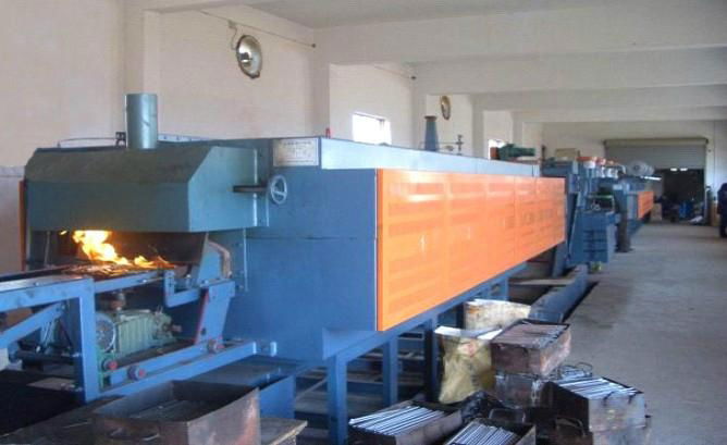Pallet netted belt type muffle furnace automatic product line 1