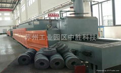 Roller netted belt type furnace automatic product line