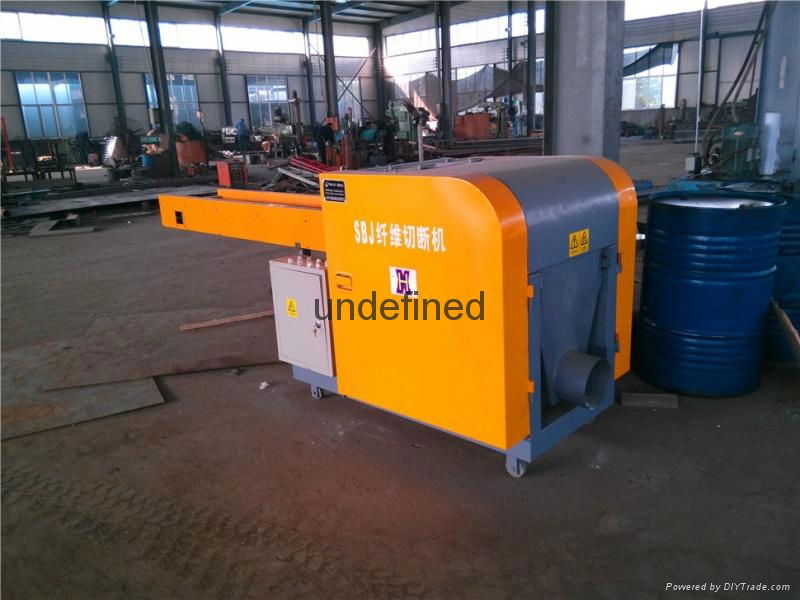 Hard waste yarn waste polyester tow cutting machine for recycling purpose 2