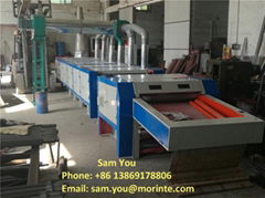 Yarn waste recycling machine for open