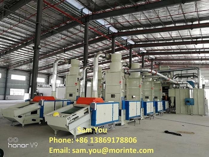 Waste garment opening machine at capacity 500-600kg