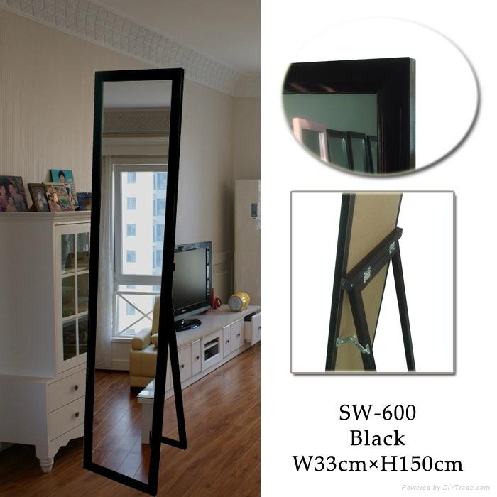 Hot sale wood frame full length mirror 4