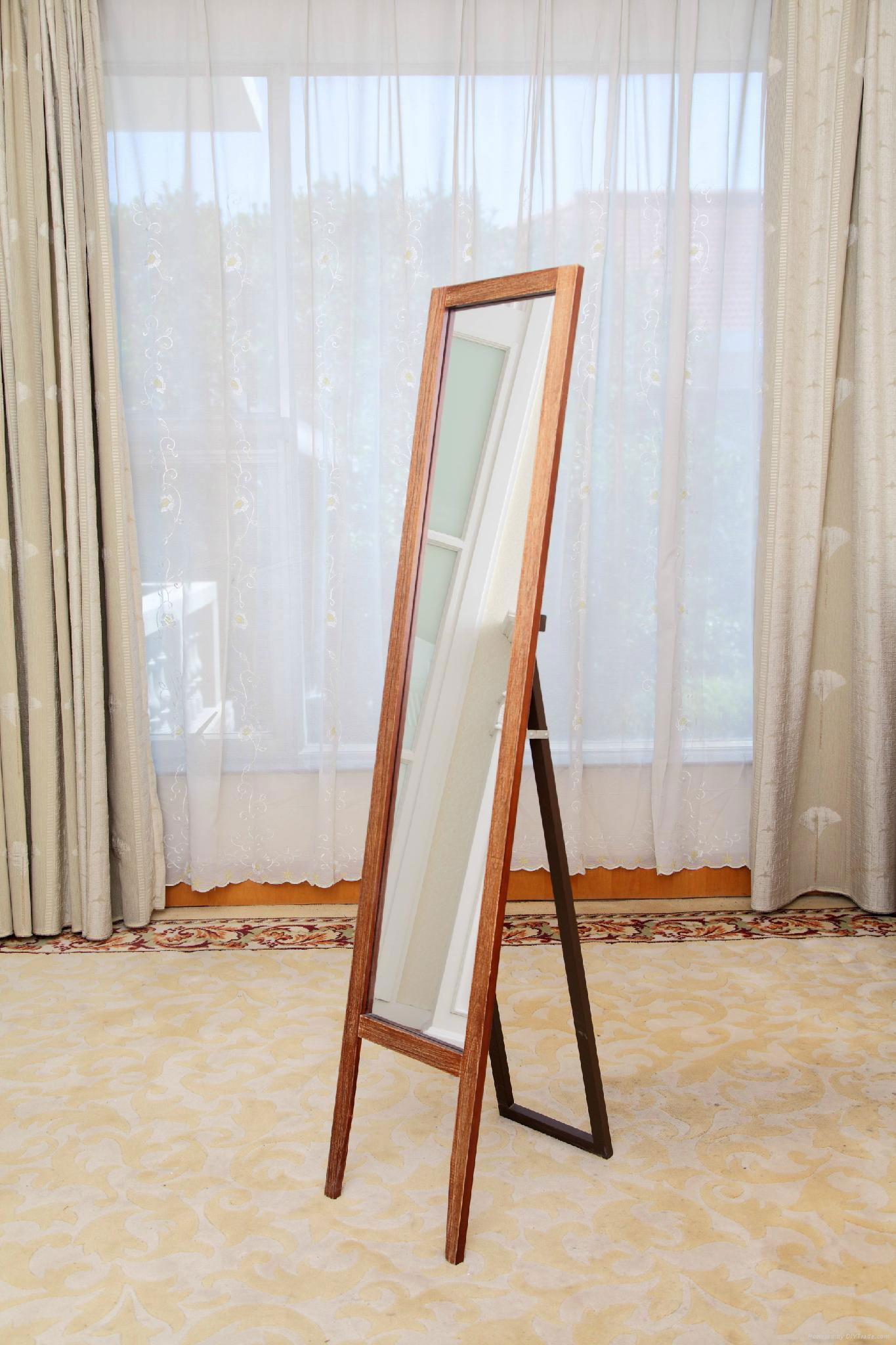 Soild wooden standing mirror vanity mirror 3