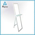 Modern make up colored wooden framed mirror