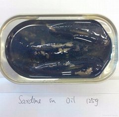 125G sardines in vegetable oil