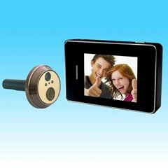 High Quality home alarm system night vision 2.8'' door peephole with monitor vid