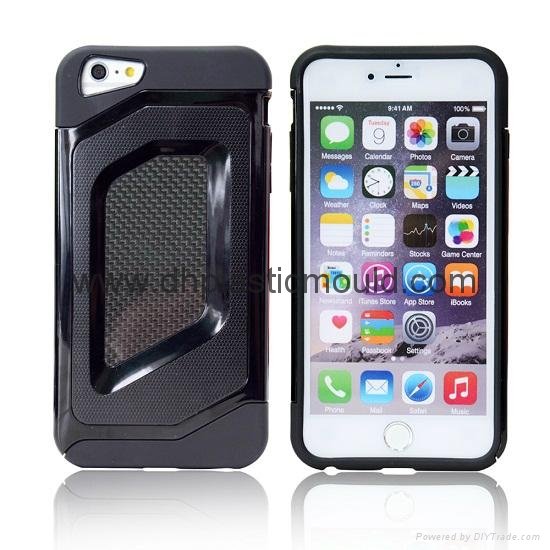 Carbon Fiber+TPU+PC Phone Protective Cover Phone Case for Iphone/Sumsung 2