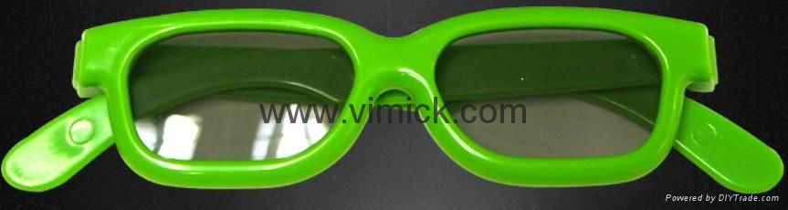 Colorful Plastic Passive Circular Polarized 3D Glasses RealD Glasses For Cinema  3