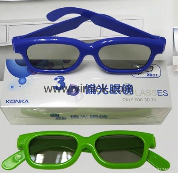 Colorful Plastic Passive Circular Polarized 3D Glasses RealD Glasses For Cinema 