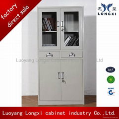 Hot Sale steel filing cabinet metal locker with glass door