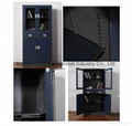 Hot Sale steel filing cabinet metal locker with glass door 4