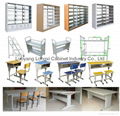 Metal Office Table Conference Meeting Desk Library Furniture Reading Table 5