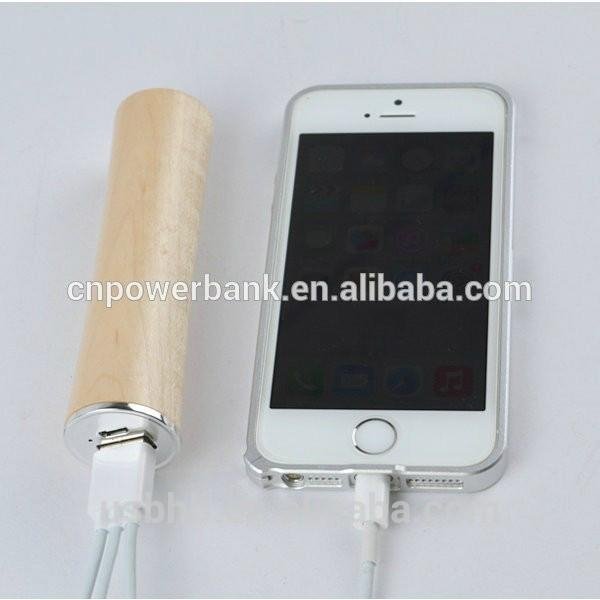 new products friendly wooden power bank wholesale 2600mah 3