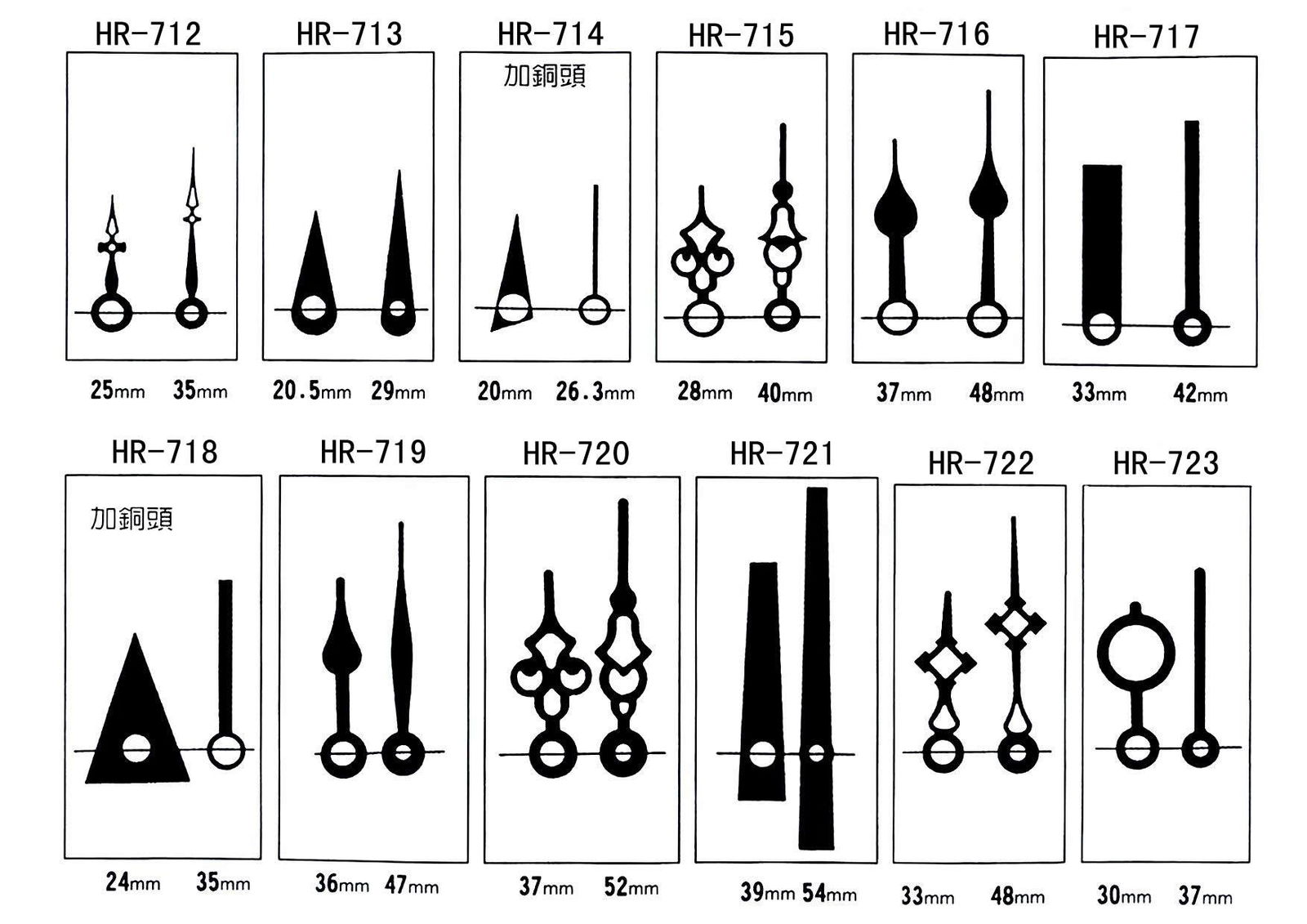 Clock hand -animal clock hands 2