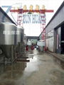  1000l three-vessel draft beer machine, draught beer machine for sale exported  