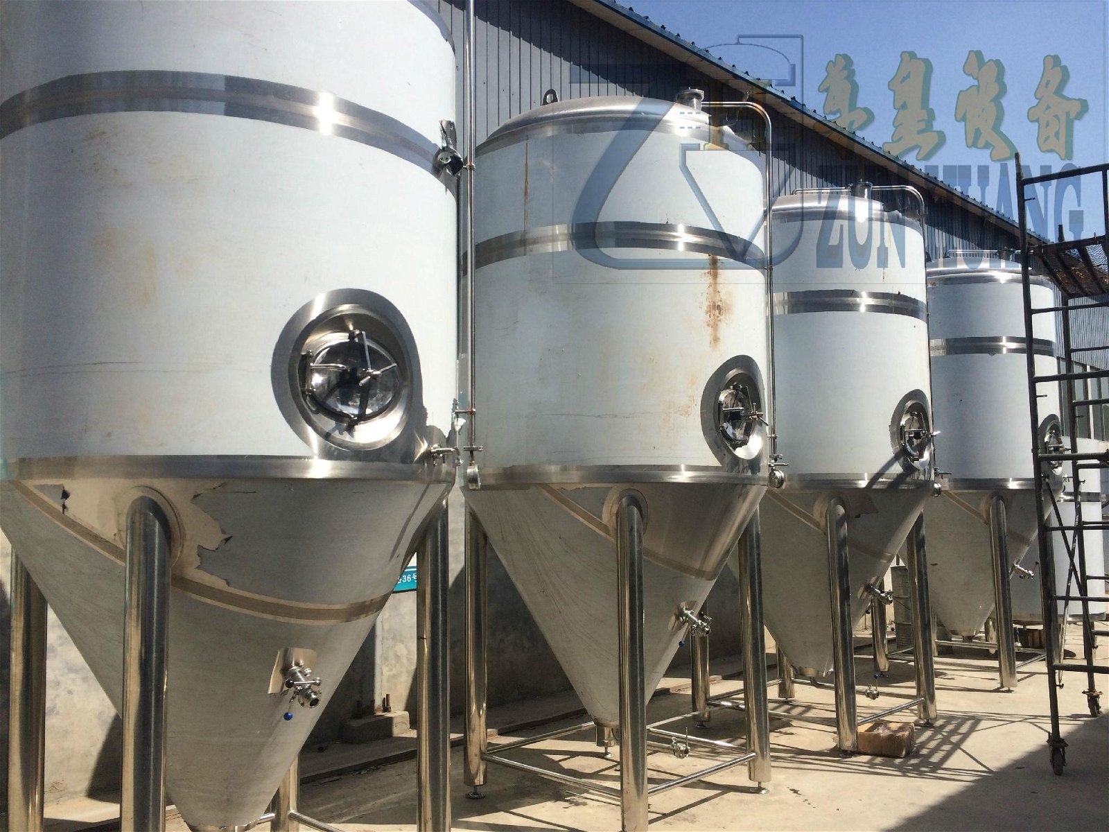 Stainless steel beer conical fermenter for beer plant and factory 3