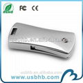 Newest design  metal mini swivel USB key for promotional gift  3
