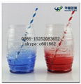 600ml glass beer barrel glass jar glass