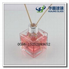 Hot selling 100ml square fragrance glass bottle glass aroma bottle made in China
