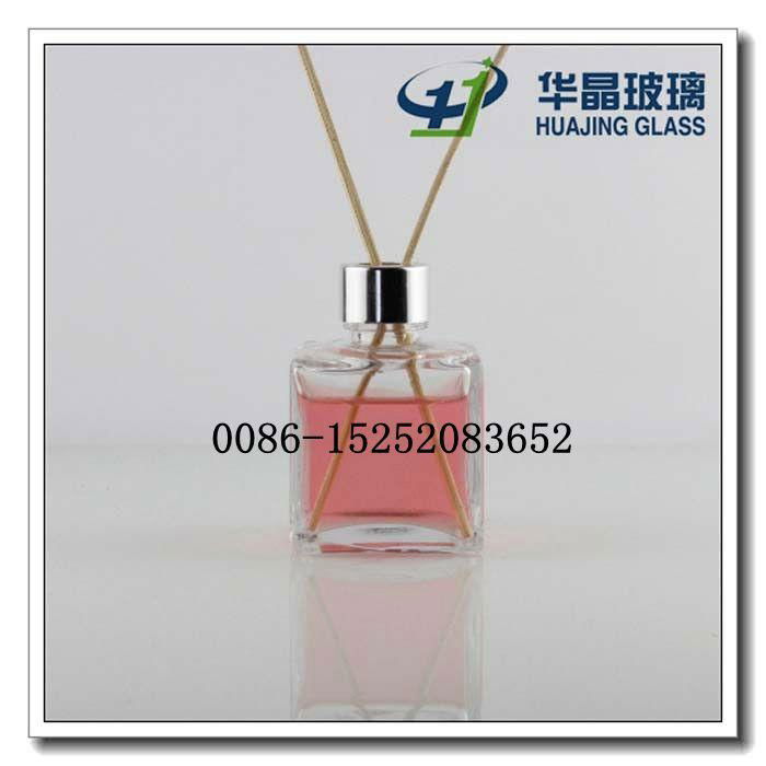 Hot selling 100ml square fragrance glass bottle glass aroma bottle made in China 2